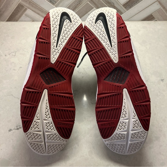 Nike Zoom LeBron III 312147-101 2005 White/Black/Crimson Red MVP Cavaliers - Picture 7 of 13